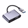Adaptador USB a HDMI  VGA Ugreen CM Doble Pantalla para Mayor Productividad Ugreen