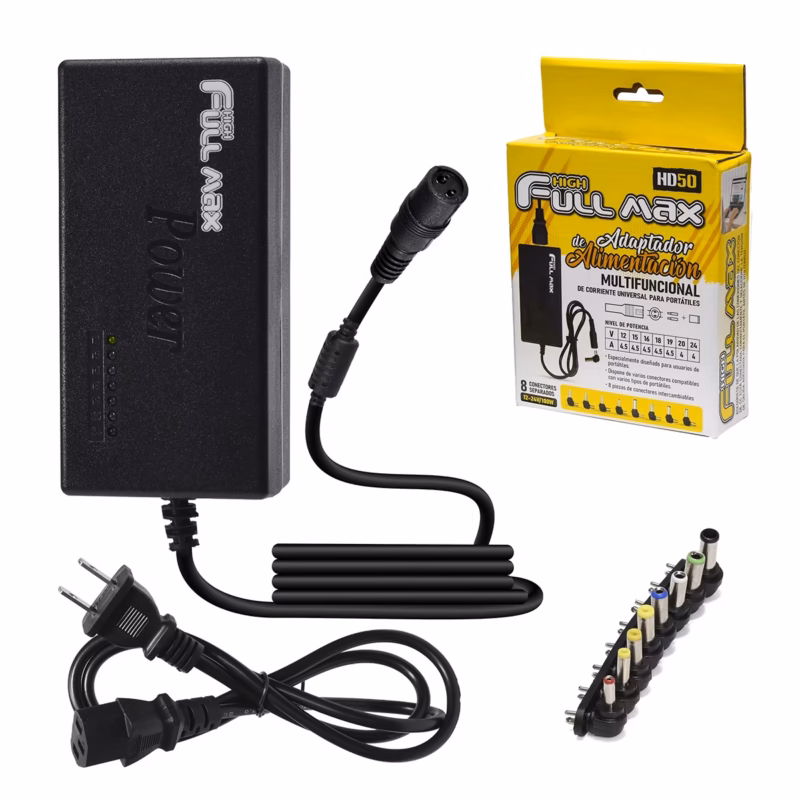 Adaptador de Voltaje Multifuncional High Full Max ZZ HD Un Cargador para Todos tus Dispositivos