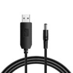 Cable USB a Plug DC 12V 1A (Boost) OX1170: Energía para tus Dispositivos en Cualquier Lugar, Cable USB a 12V Plug DC