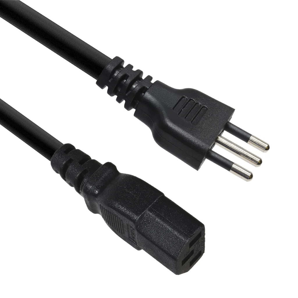 Cable de Poder Tipo L Italiano a C xAWG American NET GP  L x Conexión Segura y Certificada para tus Equipos Cable de Poder  en Línea Enchufe  Conector Redondo