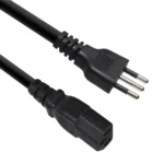 Cable de Poder Tipo L (Italiano) a C13 3x16AWG American NET GP-130-3L-3x16: Conexión Segura y Certificada para tus Equipos, Cable de Poder 3 en Línea, Enchufe 3 Conector Redondo