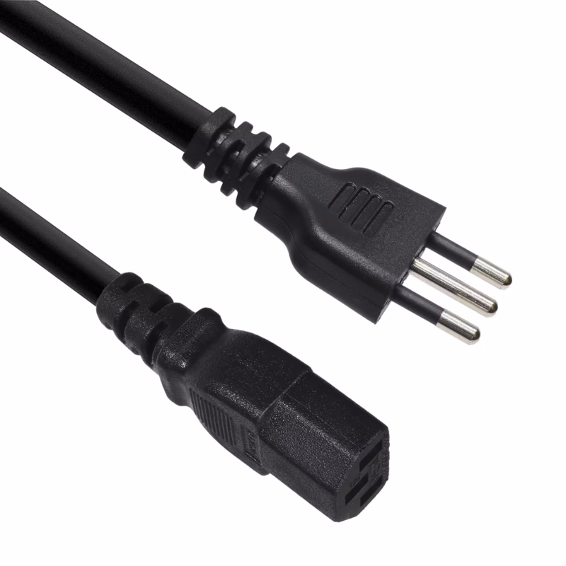 Cable de Poder 3 en Línea 3x16AWG 1.8MT American NET GP-130-3L-3x16____02 Cable de Poder Tipo L Italiano a C xAWG American NET GP L × Conexión Segura y Certificada para tus Equipos
