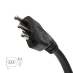 Cable de Poder Tipo L (Italiano) a C13 3x16AWG American NET GP-130-3L-3x16: Conexión Segura y Certificada para tus Equipos, Cable de Poder 3 en Línea, Enchufe 3 Conector Redondo