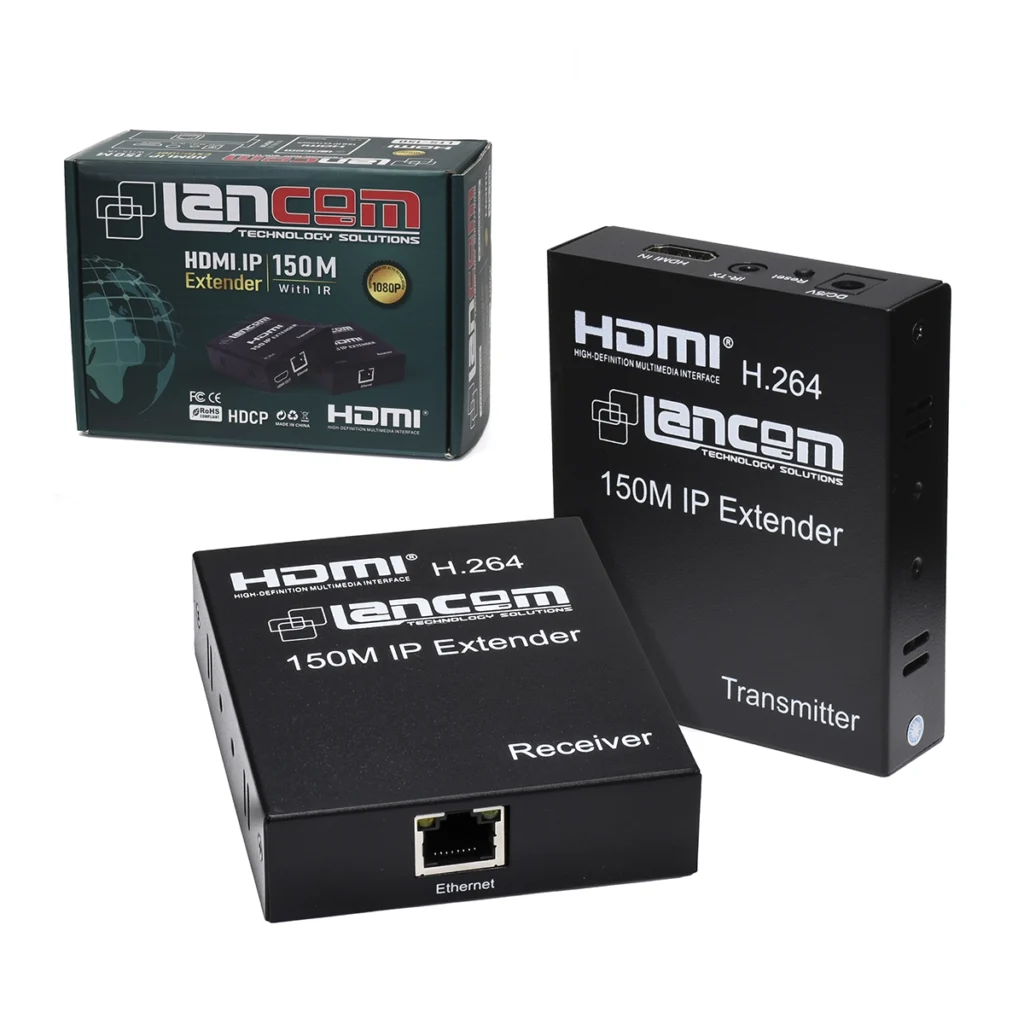 Extensor HDMI 150m Over IP H.264 1080p Lancom LTS-150: La Solución Definitiva para Transmisión a Larga Distancia, Extender HDMI 150 Metros