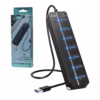 Hub USB  de  Puertos con Interruptores Individuales American NET GP P VS Expande tu Conectividad a Máxima Velocidad USB HUB  Puertos  Toma Independiente