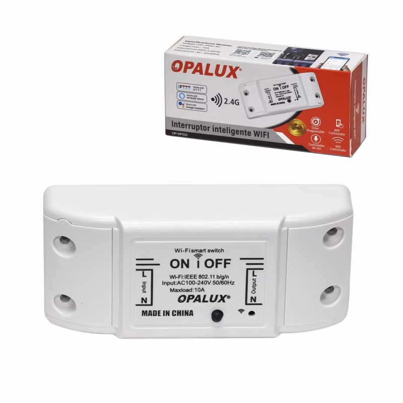 Interruptor Inteligente WiFi Opalux OP WF Controla tus Luces desde Cualquier Lugar