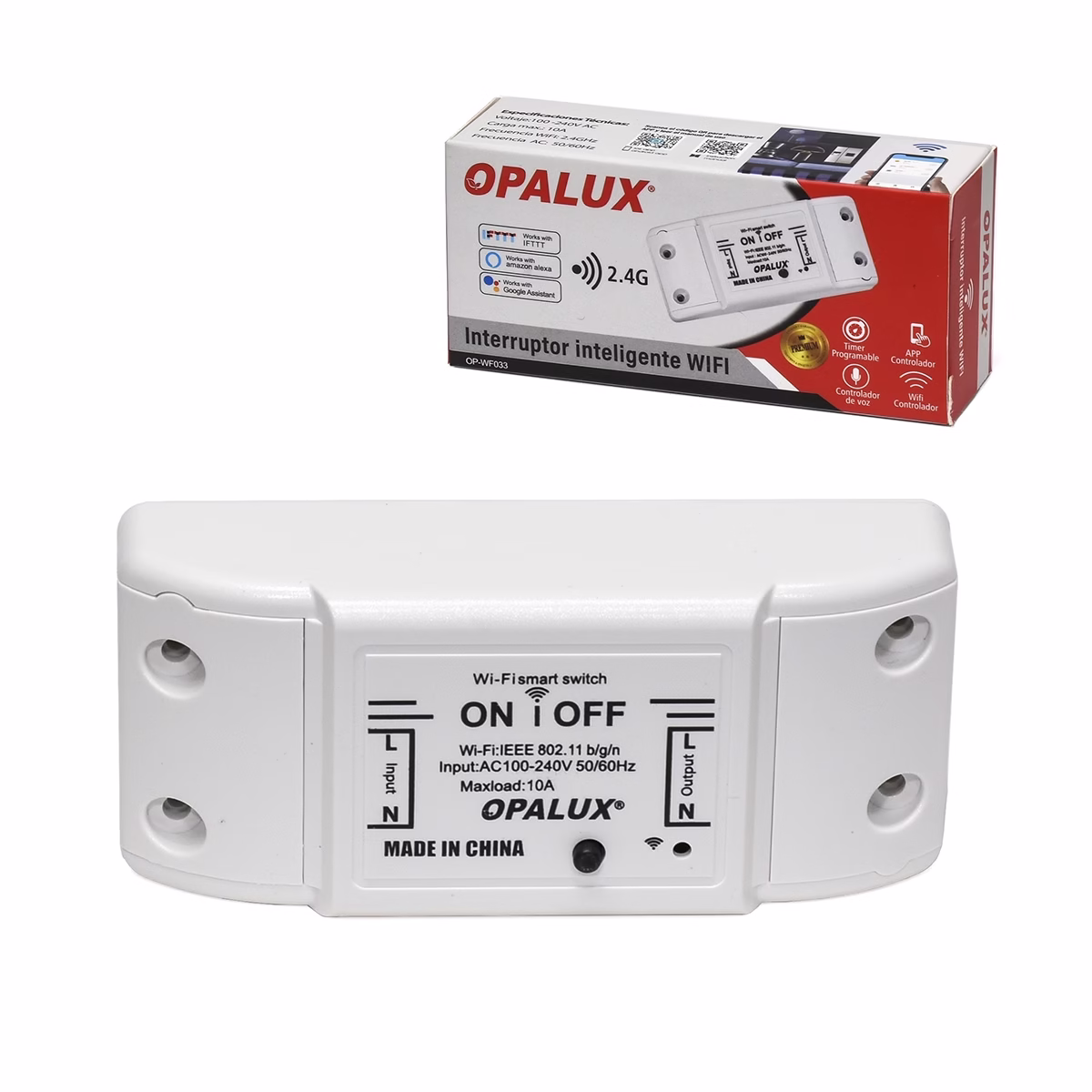 Interruptor Relay Inteligente WIFI Opalux OP WF033_____ HD Multimedia PERU SAC Interruptor Inteligente WiFi Opalux OP WF Controla tus Luces desde Cualquier Lugar Relay Inteligente