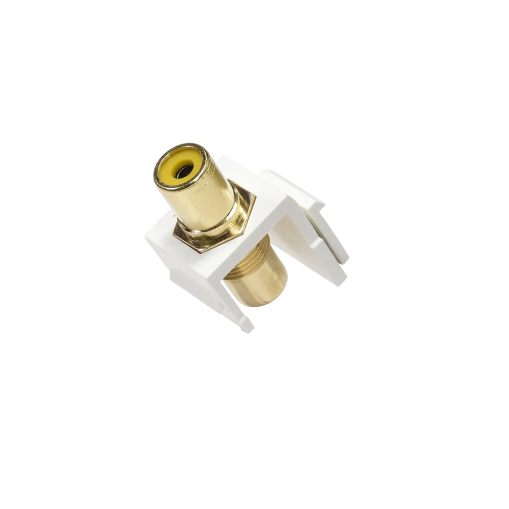 Jack RCA de Video Tipo Keystone Finder AC TM  Conexión Profesional y Discreta para tus Instalaciones Jack RCA Keystone RCA RCA para Placa de Pared