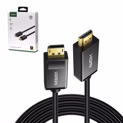 Cable DisplayPort a HDMI 4K 30Hz 2 Metros Ugreen 10202 (DP101): Imagen Nítida y Conexión Confiable