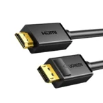 Cable DisplayPort a HDMI 4K 30Hz 2 Metros Ugreen 10202 (DP101): Imagen Nítida y Conexión Confiable