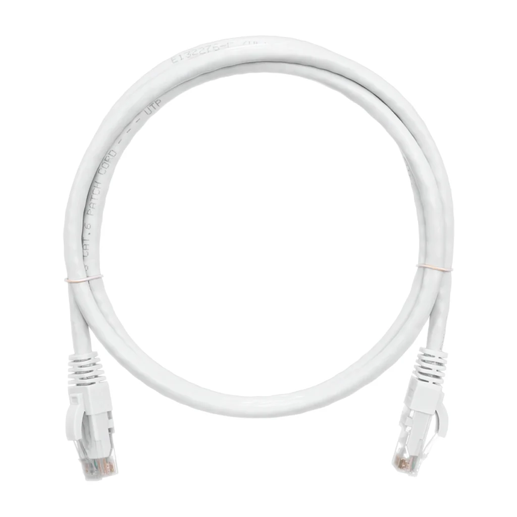 Cable Patch Cord Cat  Metro Blanco LSZH LT USA LT PC B Conexión Gigabit Confiable y Segura