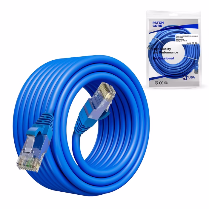 Cable Patch Cord Cat6 20MT Azul LSZH LT USA LT PC6 20____ HD Multimedia PERU SAC Cable Patch Cord Cat Metros Azul LSZH LT USA LT PC Red Gigabit de Largo Alcance y Alta Seguridad