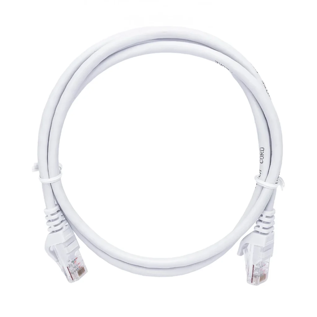 Cable Patch Cord Cat  Metros Blanco LSZH LT USA LT PC B Conexión de Red Rápida y Confiable