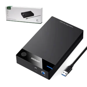 Carcasa para Disco Duro SATA 3.5" y 2.5" USB 3.0 Ugreen US222 (50423): Almacenamiento Externo Rápido y Versátil, Case para Disco de PC, Carcasa para HDD 3.5"