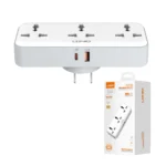 Enchufe Triple con Carga Rápida USB-C PD y QC3.0 LDNIO SC3317: Potencia y Versatilidad en un Diseño Compacto