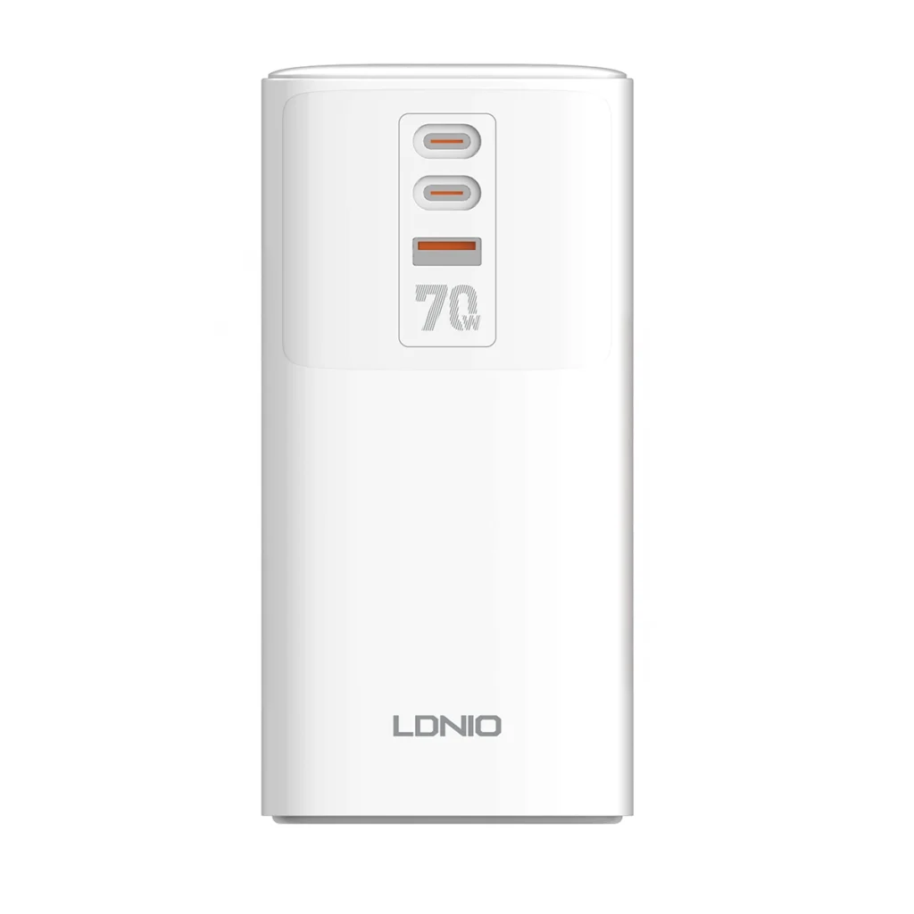 Extensión Eléctrica W GaN con  Tomas y  USB  USB C PD   USB A QC LDNIO SC Potencia y Seguridad para tu Hogar u Oficina Extensión de Corriente con USB