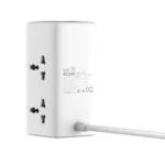 Extensión Eléctrica 70W GaN con 4 Tomas y 3 USB (2 USB-C PD + 1 USB-A QC3.0) LDNIO SC4383: Potencia y Seguridad para tu Hogar u Oficina, Extensión de Corriente con USB