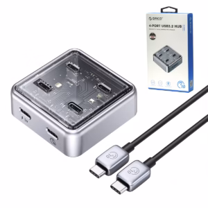 HUB USB-C de 4 Puertos USB 3.2 Gen2 10Gbps ORICO XHJ4C-G2: Expansión Ultrarrápida y Potente