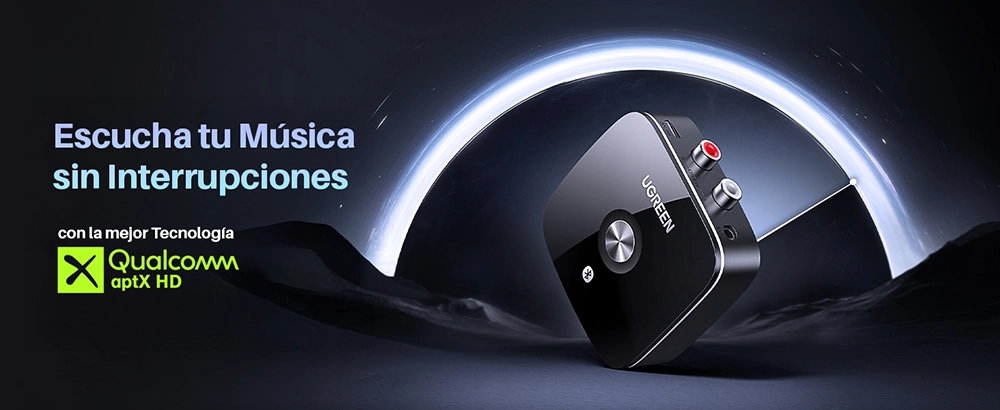 Receptor de Audio Bluetooth Ugreen CM106 (40759): Transforma tu Equipo de Sonido en Inalámbrico con Calidad Hi-Fi