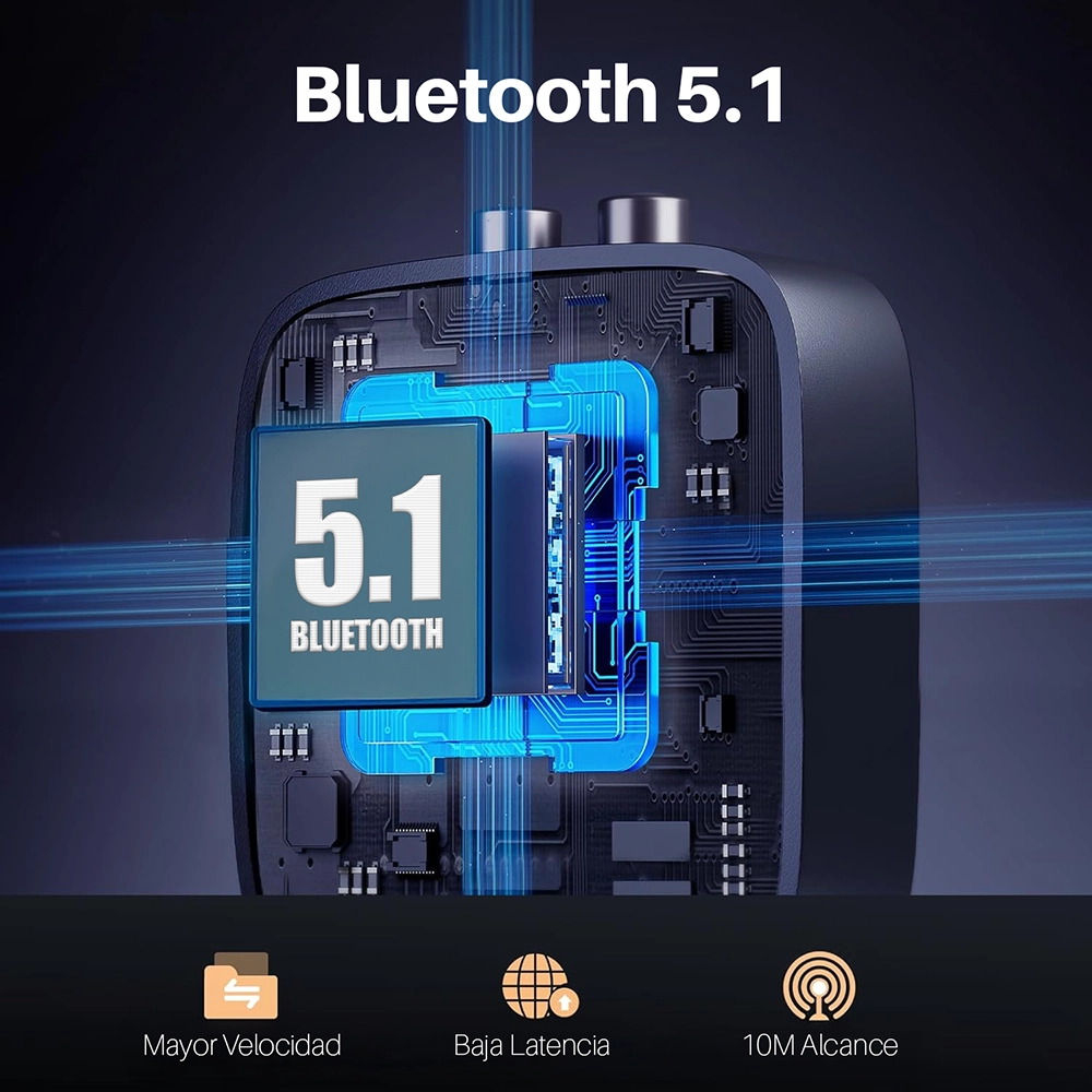 Receptor de Audio Bluetooth Ugreen CM106 (40759): Transforma tu Equipo de Sonido en Inalámbrico con Calidad Hi-Fi