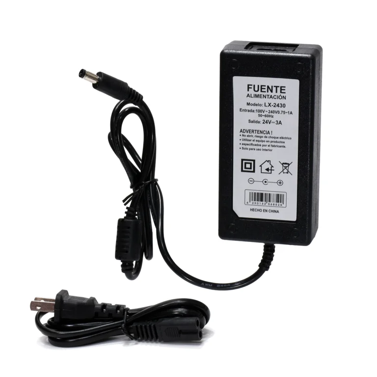 Adaptador de Voltaje 24V 3A Tronic LX-2430: Energía Estable y Confiable para tus Equipos