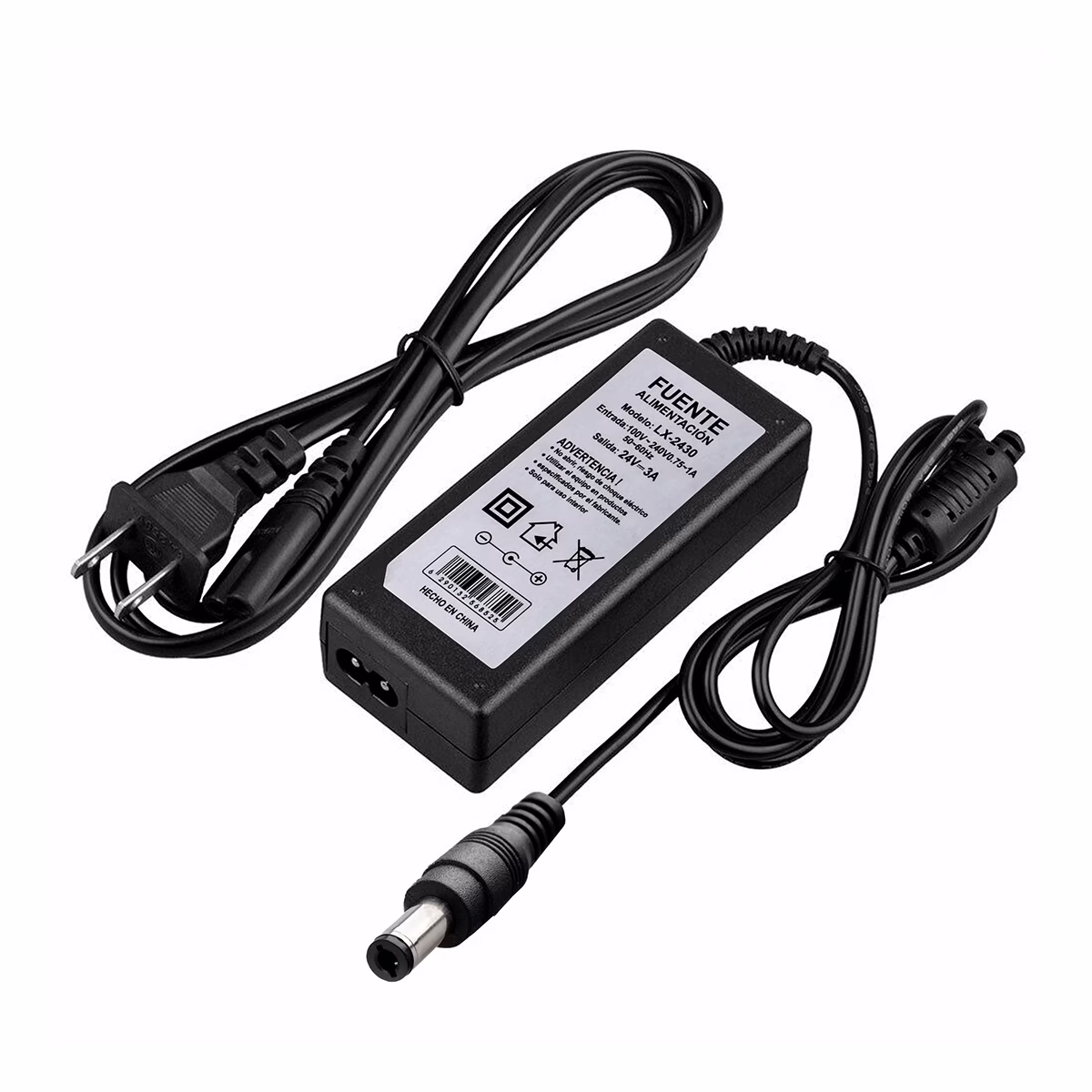 Adaptador de 24V 3A Tronic LX 2430 Voltaje Contínuo Regulado______ HD Multimedia PERU SAC Adaptador de Voltaje V A Tronic LX Energía Estable y Confiable para tus Equipos