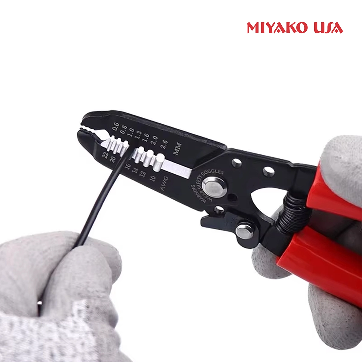 Alicate Pelacables Multipropósito 6" Miyako USA MIY-5021: ¡Pela y Prensa con Precisión!