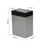 Batería Seca Recargable 6V 4Ah Opalux DH-640: Energía Confiable para Emergencias y Equipos de 6V