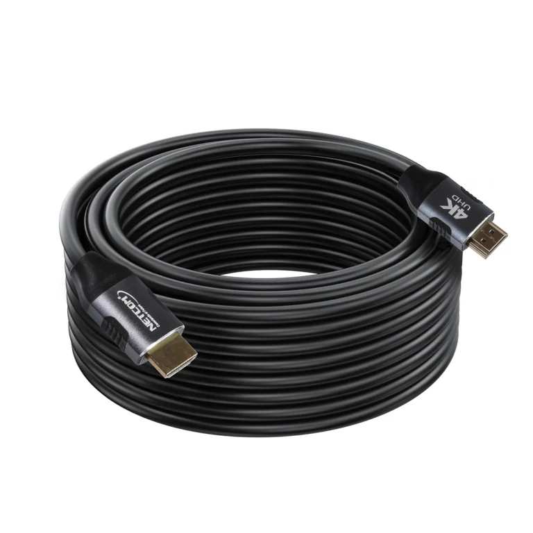 Cable HDMI 4K 10 Metros 100% Cobre NETCOM PE-HD0110: Conexión Ultra HD a Máxima Distancia Pasiva, Cable HDMI NETCOM 10 Metros