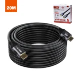 Cable HDMI 4K 20 Metros 100% Cobre NETCOM PE-HD0120: Máximo Alcance para Señales Ultra HD, Cable HDMI 20 Metros NETCOM