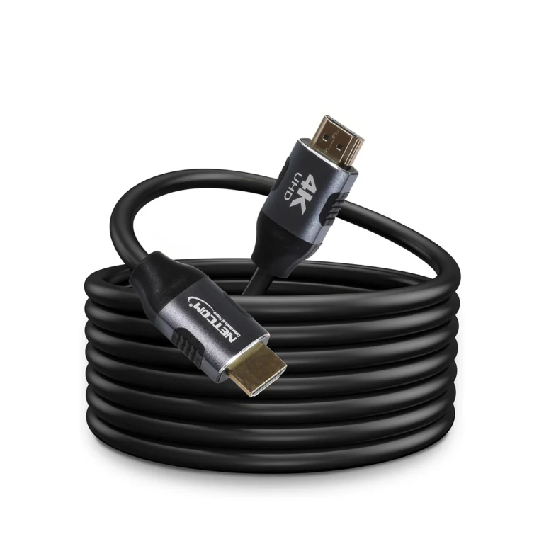 Cable HDMI 4K 5 Metros 100% Cobre NETCOM PE-HD0105: Calidad Ultra HD en Largas Distancias, HDMI NETCOM 5 Metros