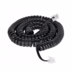 Cable Helicoidal Telefónico 15FT Negro High Full Max TE-15FT-Black: Comunicación Clara y Sin Enredos