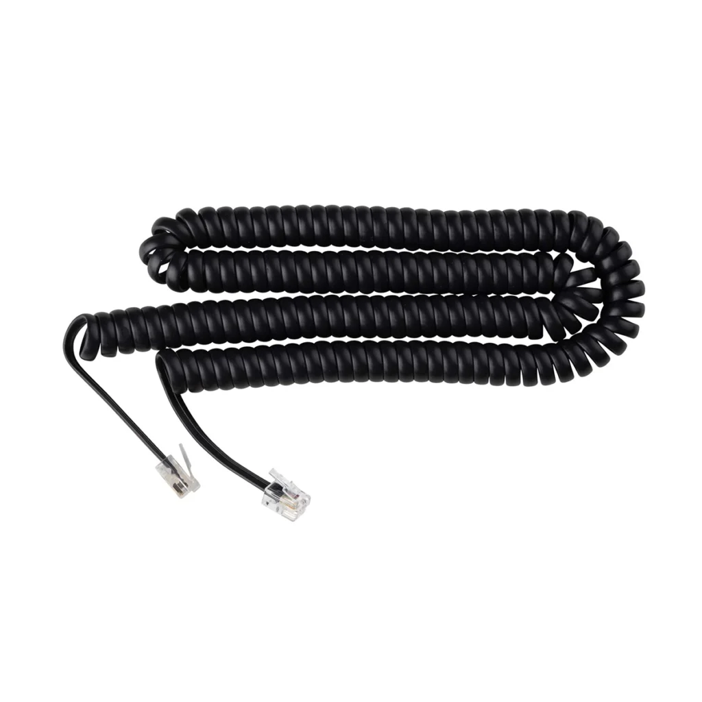 Cable Helicoidal Telefónico FT Negro High Full Max TE FT Black Comunicación Clara y Sin Enredos
