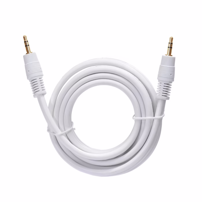 Cable MiniPlug Estéreo m Blanco VOYZ PS G Sonido Claro y Conexión Duradera