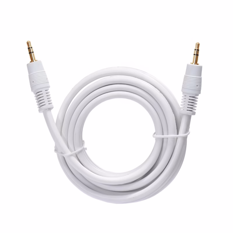 Cable MiniPlug Estéreo 1.8MT Blanco VOYZ PS-250G_____01 Cable MiniPlug Estéreo m Blanco VOYZ PS G
