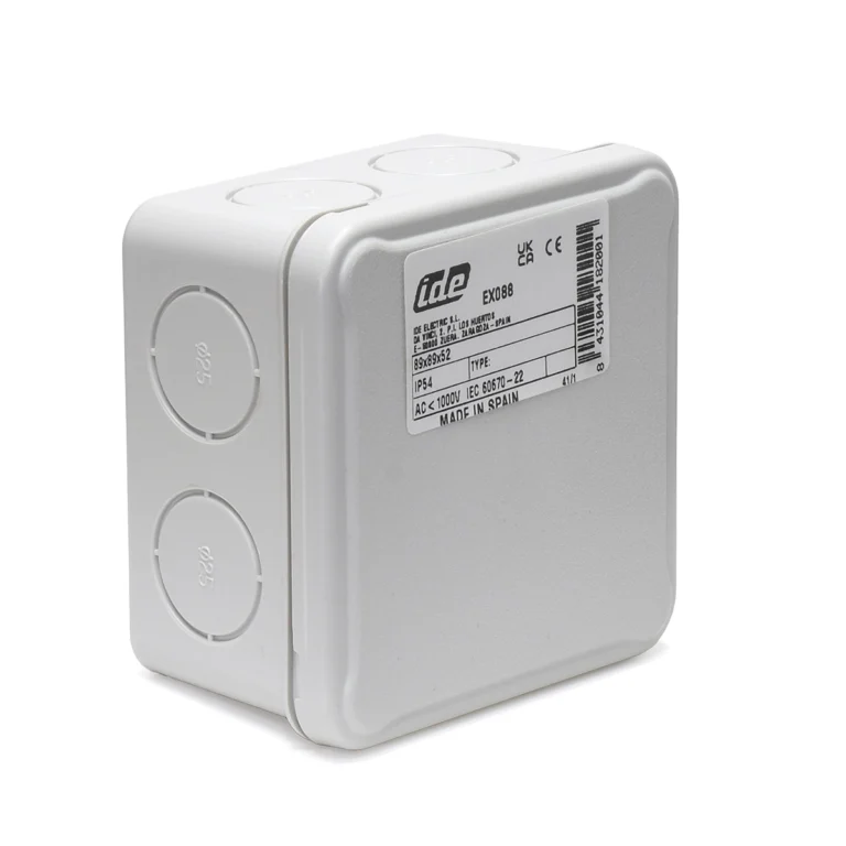 Caja de Pase Estanca IP65 89x89x52mm IDE EX088: Protección Superior para tus Conexiones