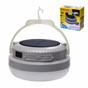 Lámpara Solar LED Recargable W Opalux OP FDW Luz Ultra Brillante Solar Power Bank y Más