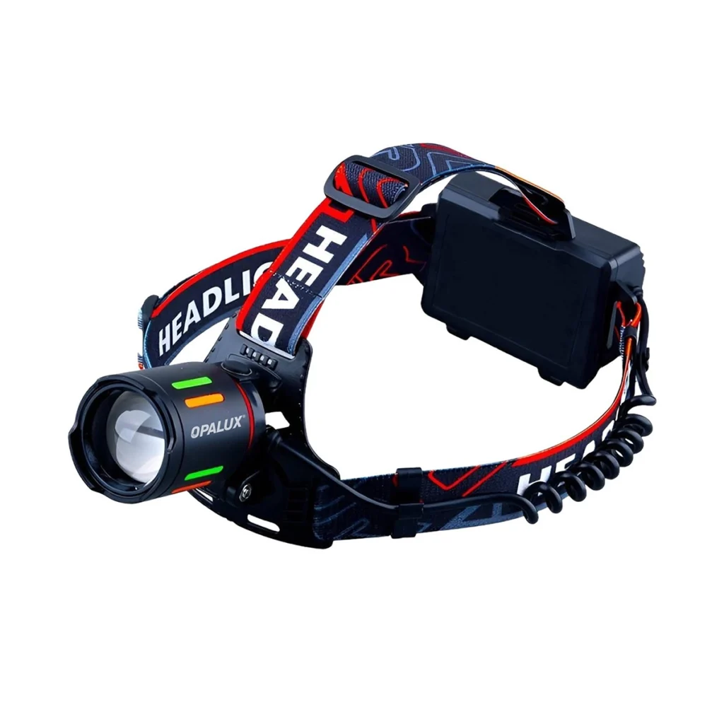 Linterna Frontal Dual Recargable Opalux OP  Iluminación Versátil Potente y Manos Libres