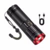 Linterna Táctica LED W LM Opalux OP  Alcance Extremo y Potencia Recargable