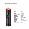 Linterna Táctica LED W LM Opalux OP  Alcance Extremo y Potencia Recargable