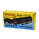 Linterna Táctica LED 15W 1000LM Opalux OP-8623: Alcance Extremo y Potencia Recargable