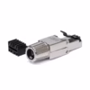 Plug RJ CatA SFTP Metálico LT USA LT CATA SFTP Rendimiento  Gigabit Blindado y Confiable