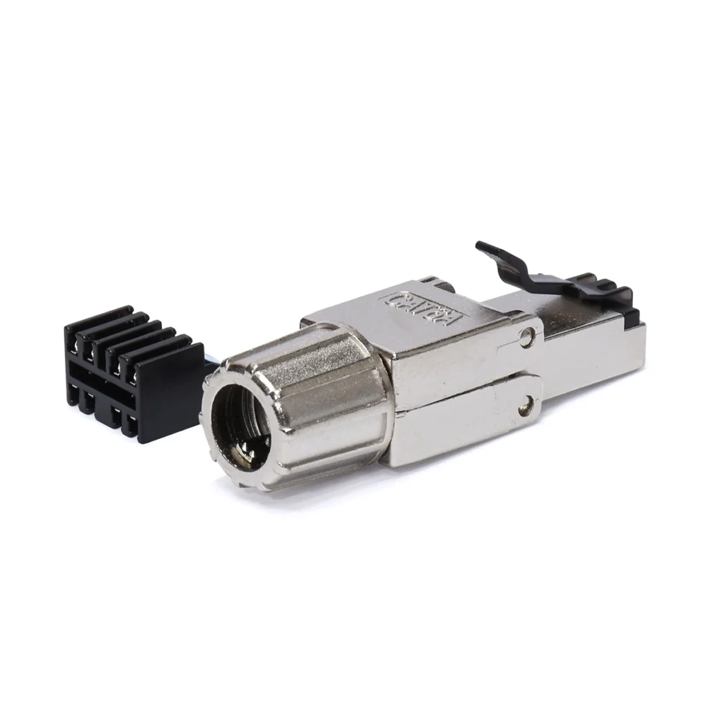 Plug RJ CatA SFTP Metálico LT USA LT CATA SFTP Rendimiento  Gigabit Blindado y Confiable
