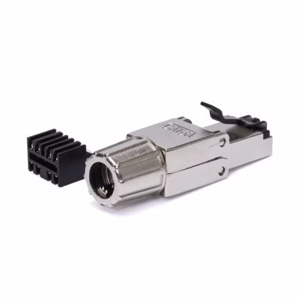 Plug RJ45 Cat6A SFTP Metálico LT USA LT-CAT6A-SFTP: Rendimiento 10 Gigabit Blindado y Confiable