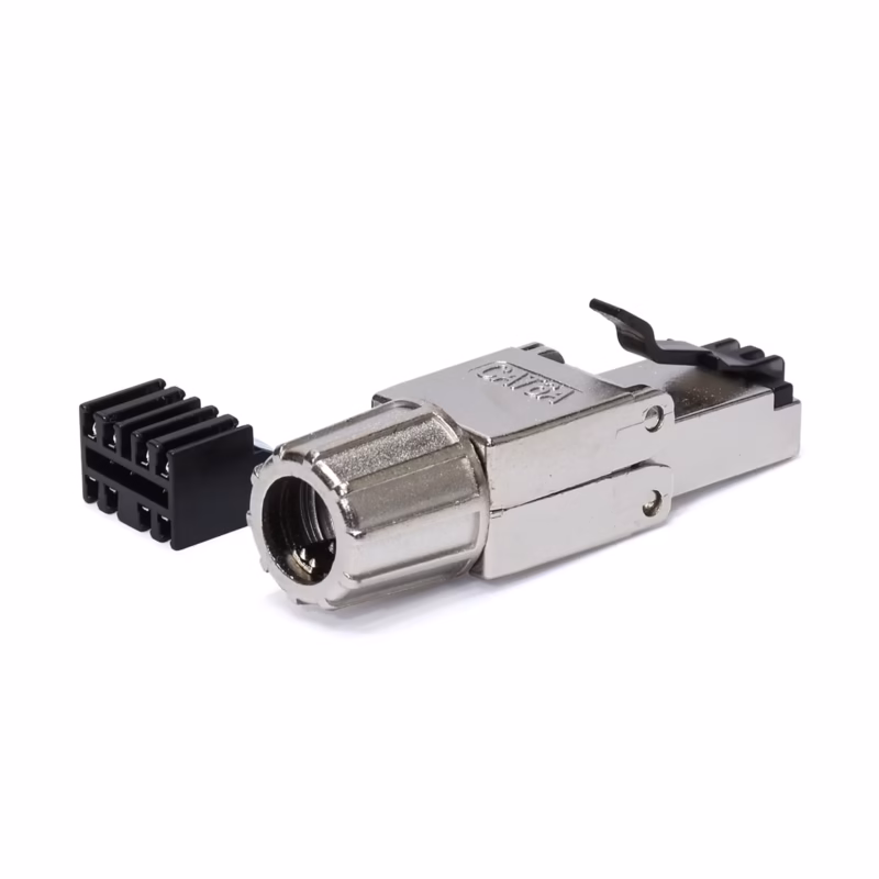 Plug RJ45 Cat6A SFTP Metálico LT USA LT-CAT6A-SFTP_____01 Plug RJ CatA SFTP Metálico LT USA LT CATA SFTP Rendimiento Gigabit Blindado y Confiable