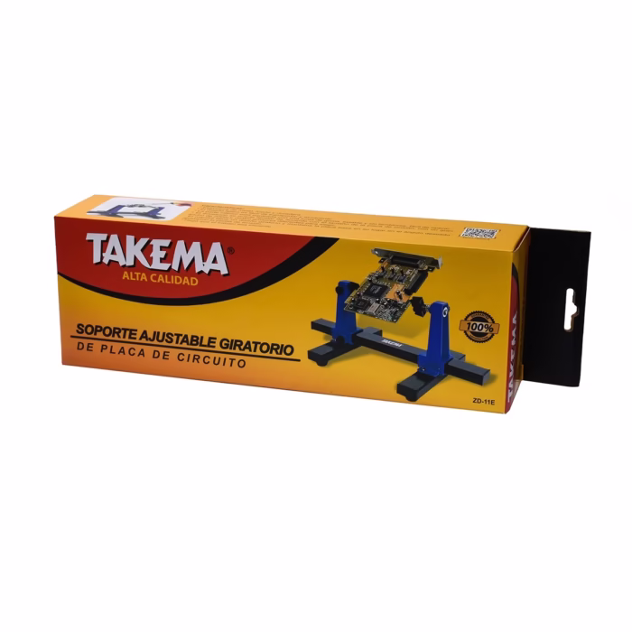 Soporte Ajustable Giratorio para Placas Electrónicas Takema ZD E Trabaja con Precisión y Comodidad