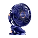 Ventilador Clip-On y de Pared Recargable Azul con Luz LED Opalux OP-CF60-AZ: Frescura Versátil Donde la Necesites