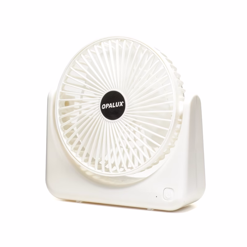 Ventilador Recargable de Escritorio Blanco Opalux OP TF BL Tu Brisa Personal Silenciosa