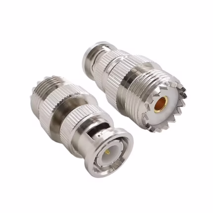 Adaptador BNC Macho a UHF Hembra PL High Full Max ZZ H  Conexión RF Versátil y Confiable