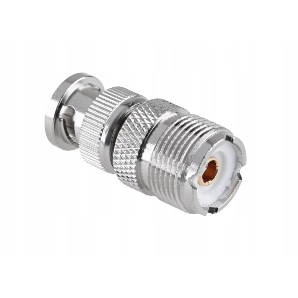 Adaptador BNC Macho a UHF Hembra PL High Full Max ZZ H  Conexión RF Versátil y Confiable
